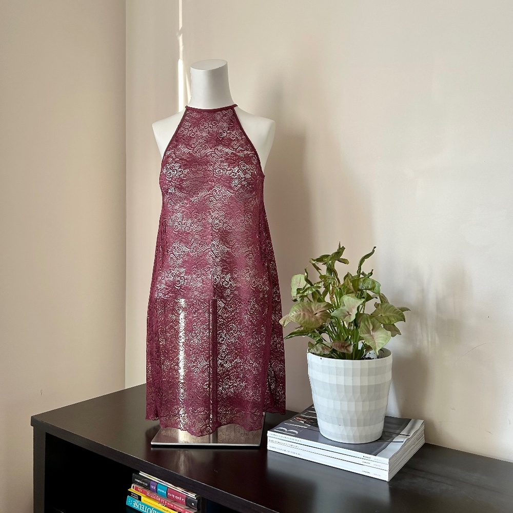 La vie en rose ⎮ NWOT Lace slip dress